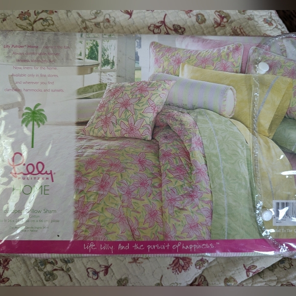 Lilly Pulitzer Palm beach euro pillow sham - Picture 5 of 6